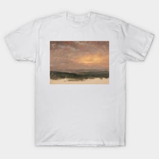 Sunset over the Catskills by Frederic Edwin Church T-Shirt